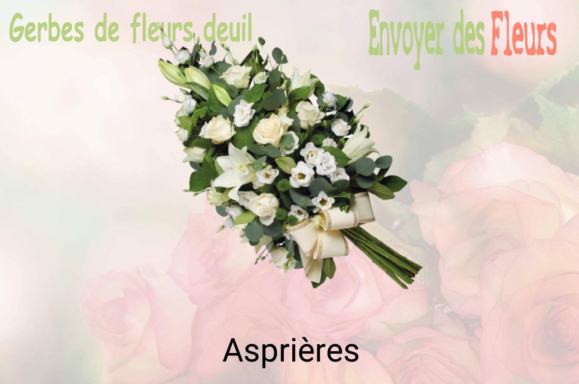 Gerbe de fleurs de deuil livrée à Asprières